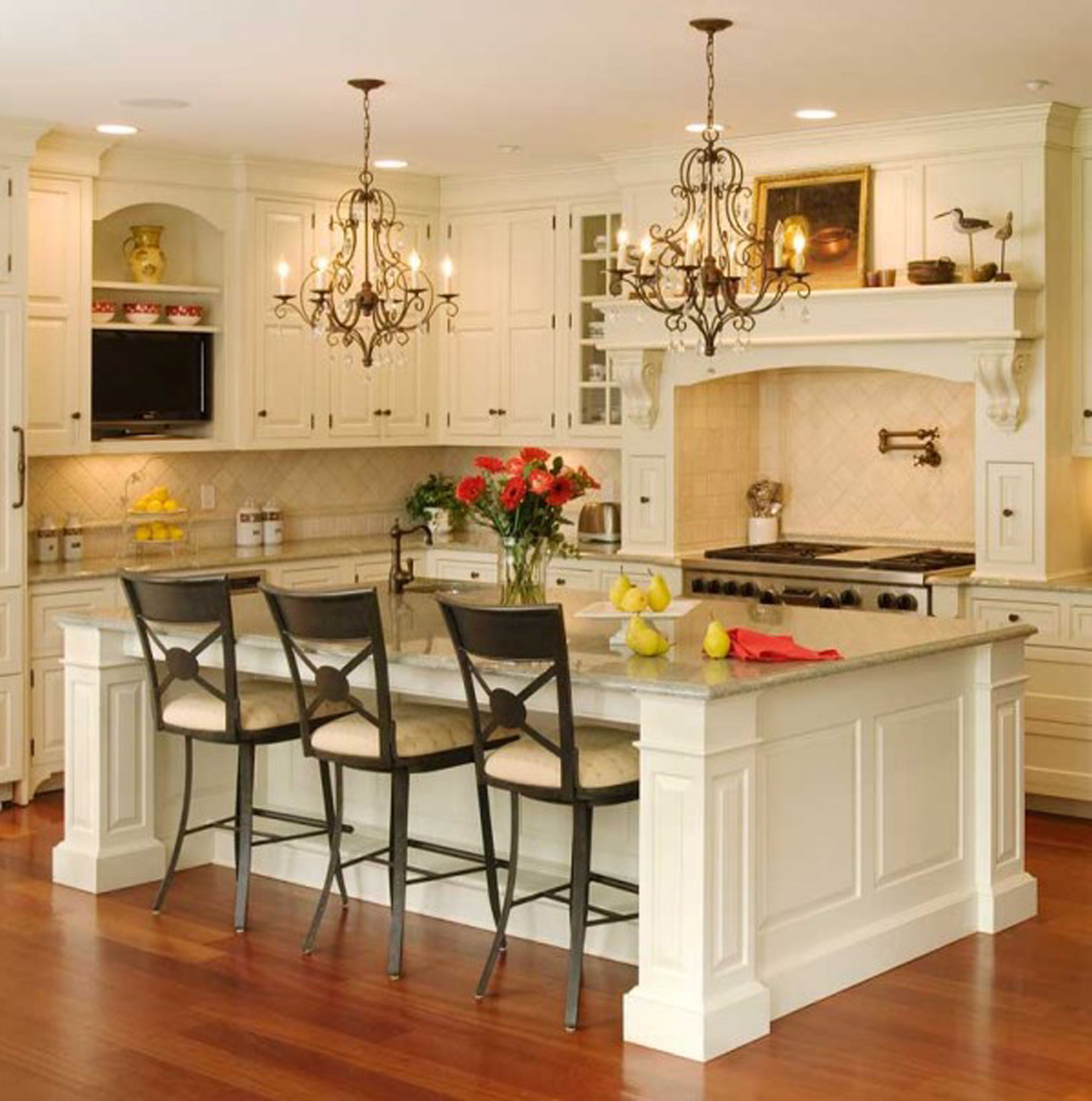 kitchen decorating french country island chandeliers tips lighting kitchens designs idea cabinets retro nice