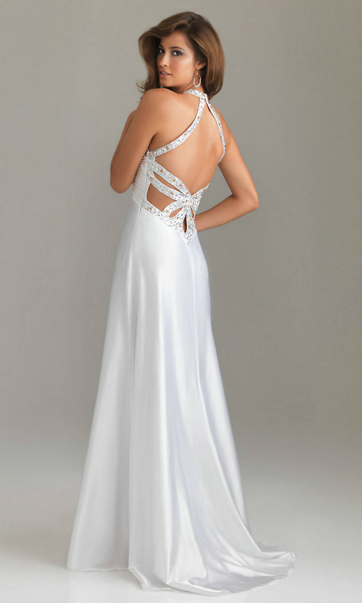 Elegant Long White Prom Dresses