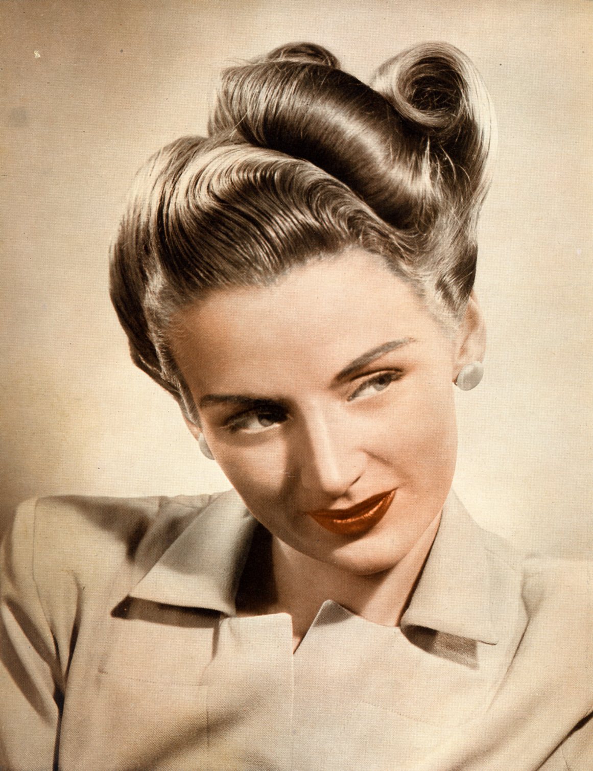 1940s Pin Curls Hairstyle