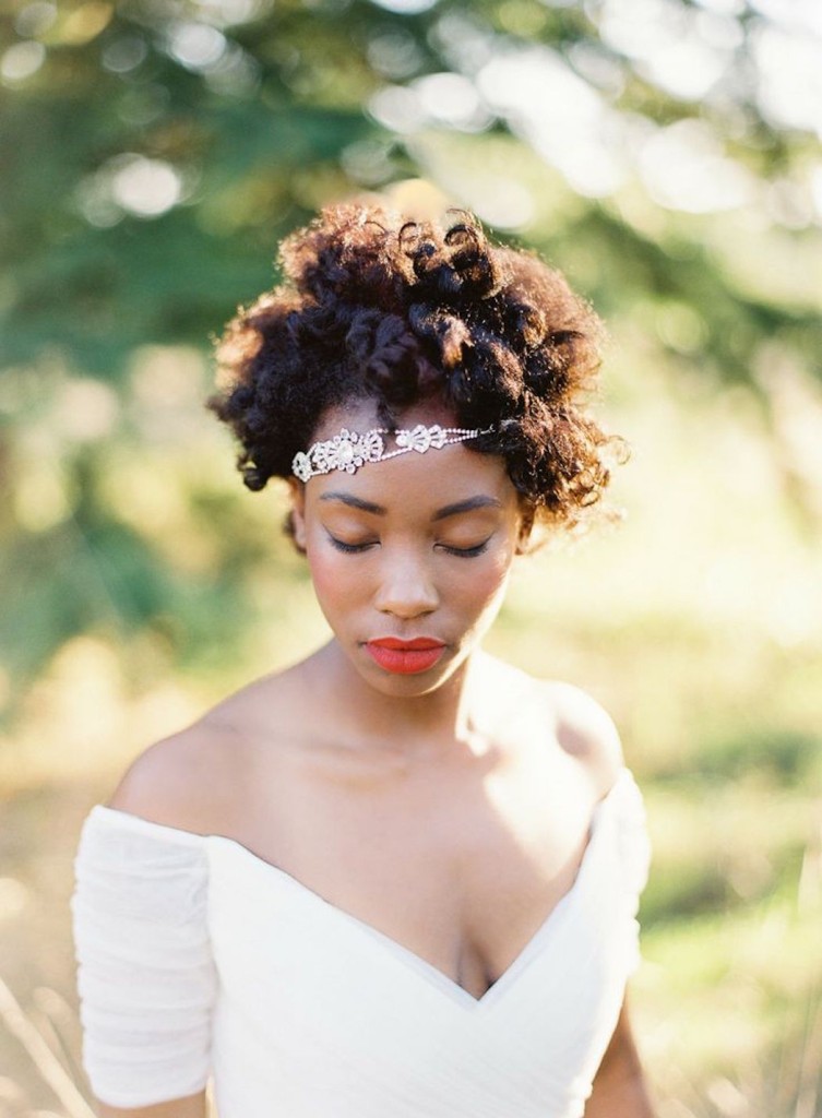 Afro Natural Wedding Hairstyles