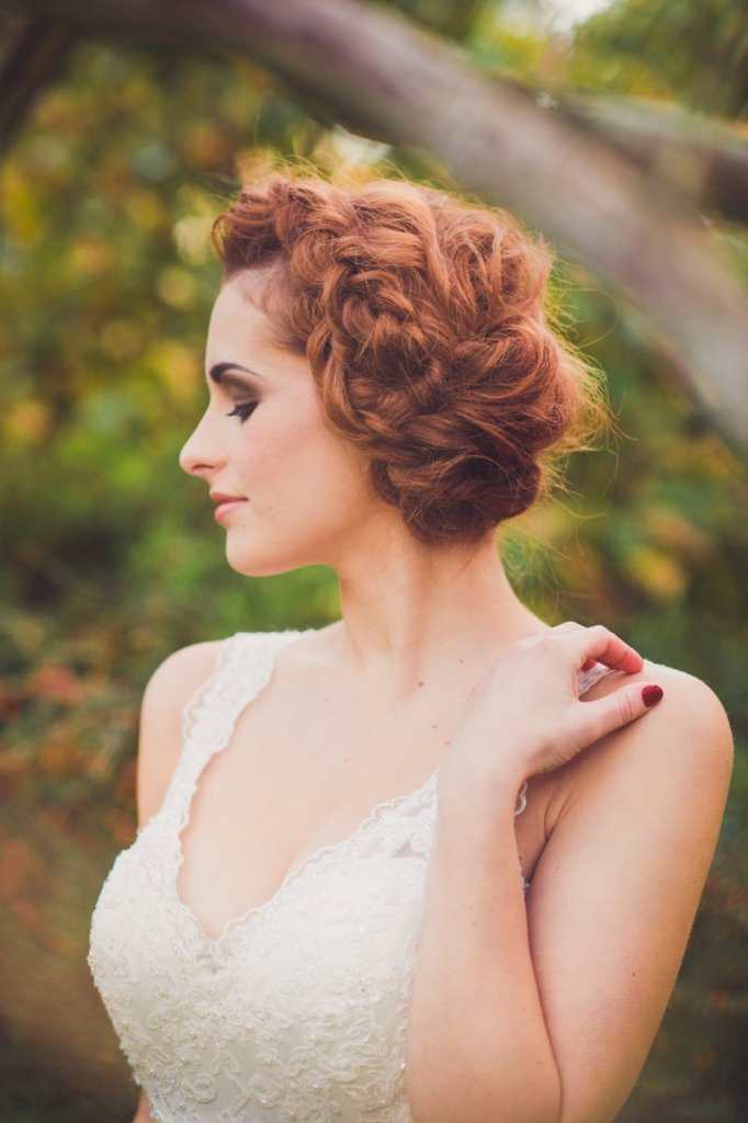 Updo Bohemian Wedding Hairstyles