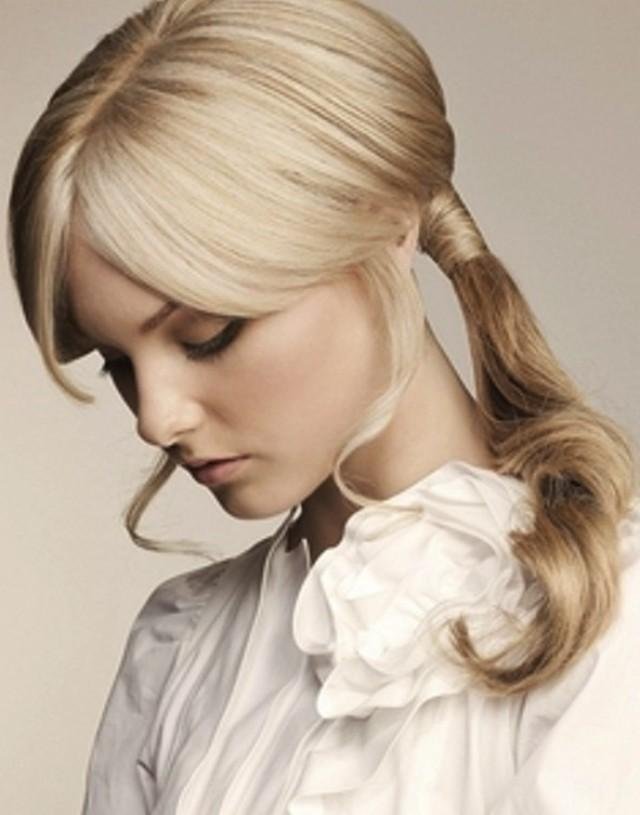 Ponytail Retro Wedding Hairstyles