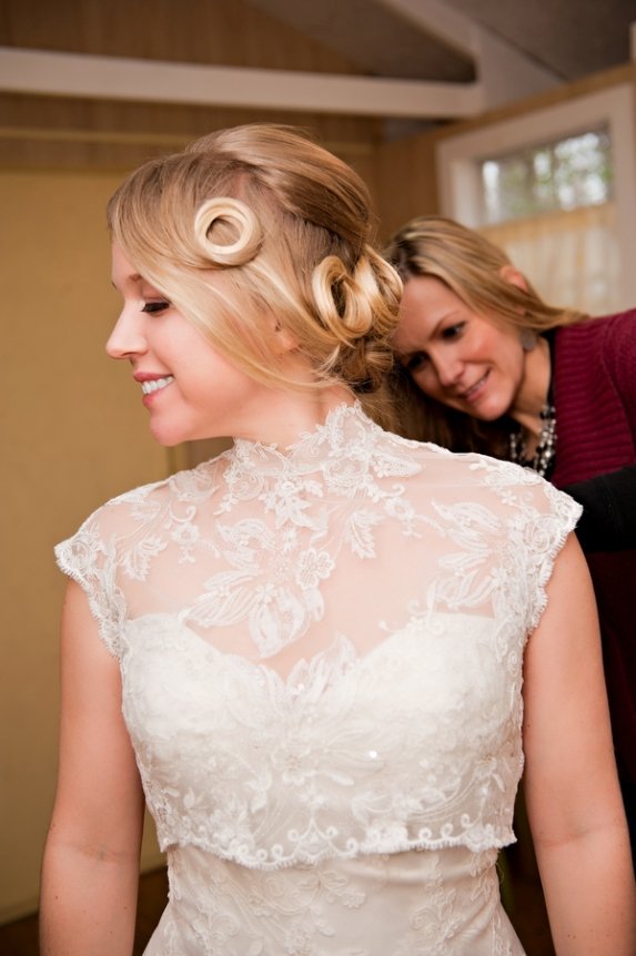 Snowflakes Winter Wedding Hairstyles