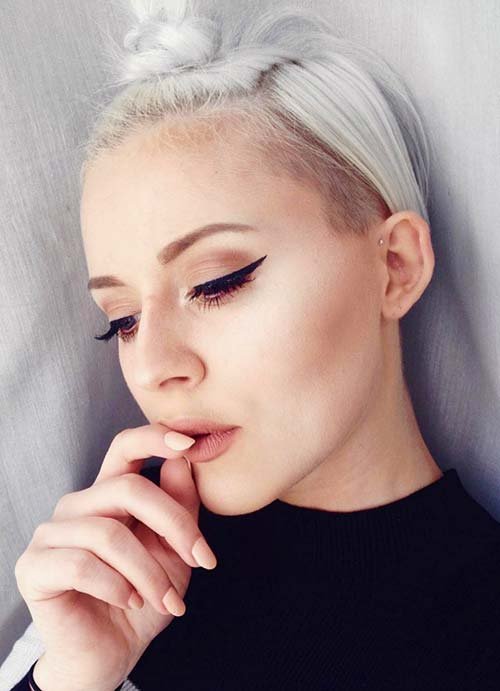 Top Knot Simple Short Hairstyles