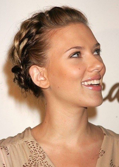 Updo Short Hairstyles With Braids