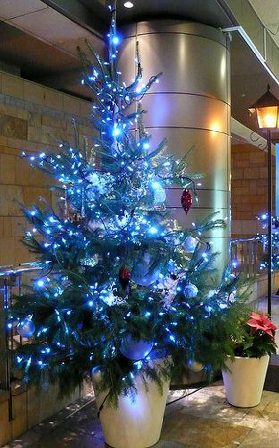 Blue Christmas Tree Lights