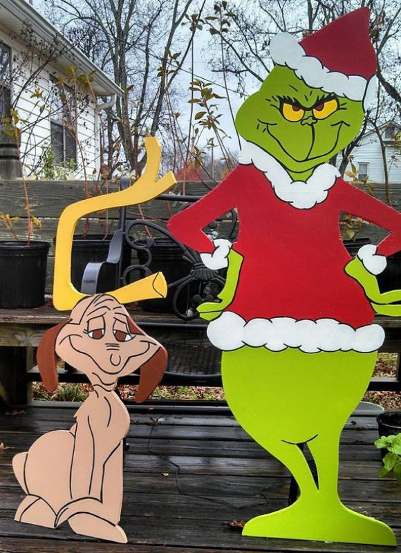 Grinch Christmas Yard Decorations