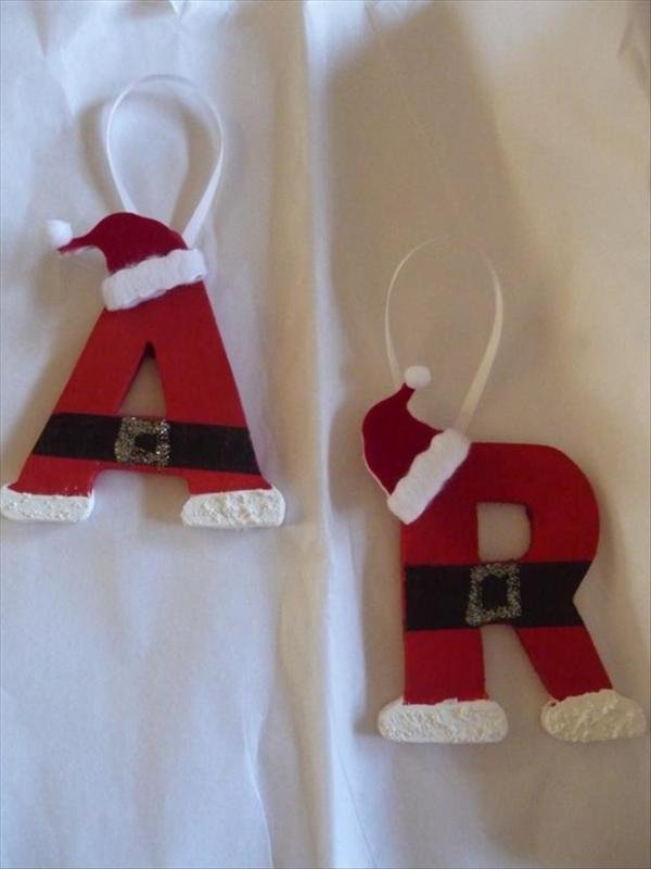 Initial Ornaments Santa