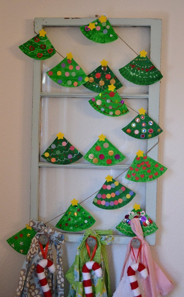 Paper Plate Christmas Tree Craft