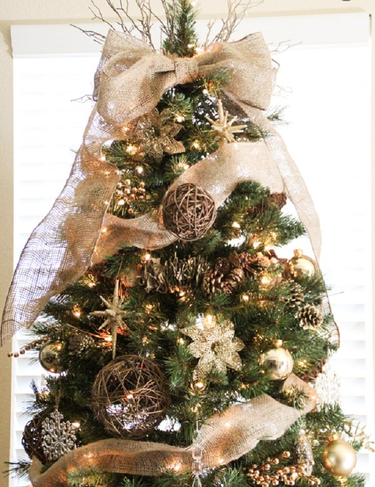 Rustic Burlap Christmas Decorations