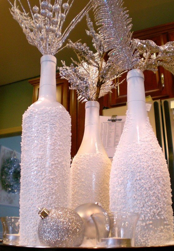 Wine Bottles and Epsom Salt