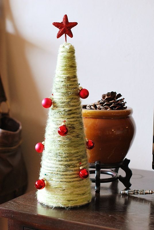 Yarn Christmas Trees