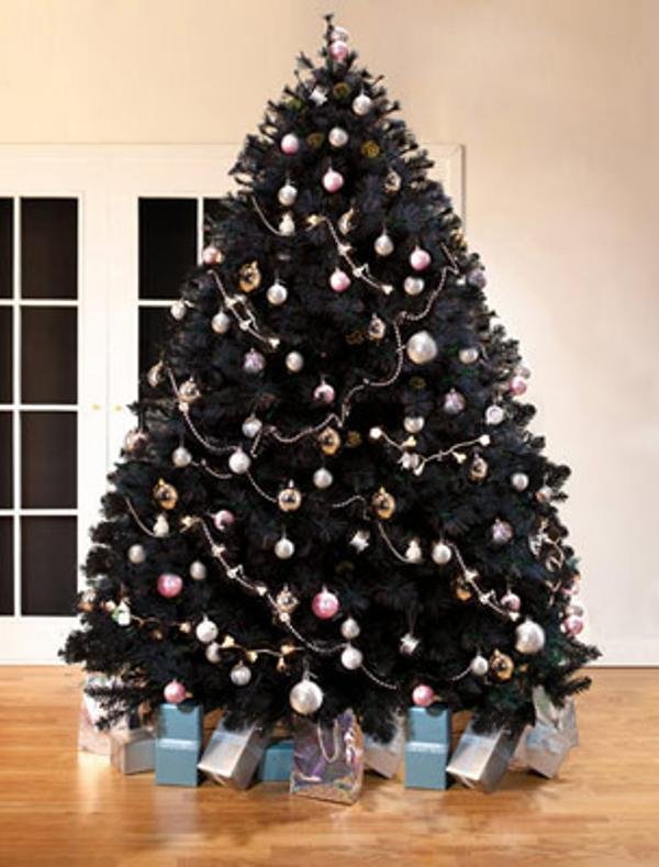 black-artificial-christmas-tree