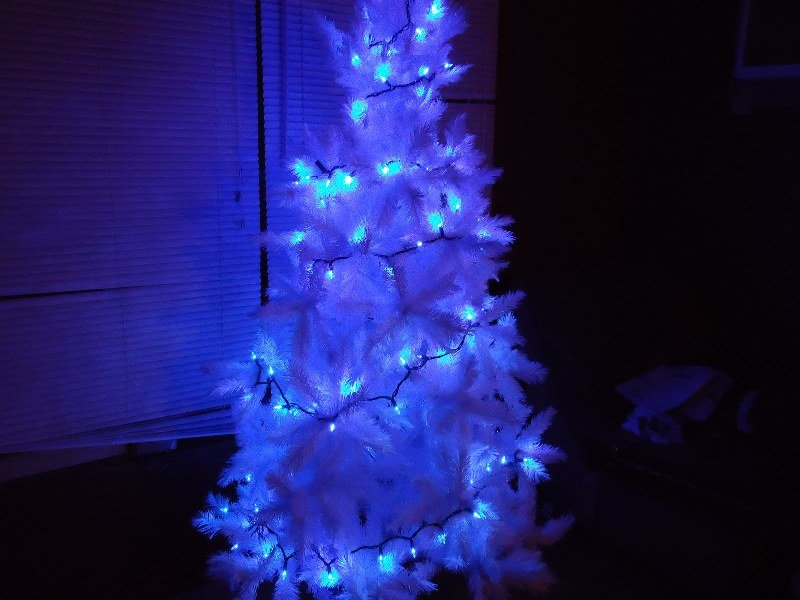 Blue Christmas Tree Lights With White Wire 