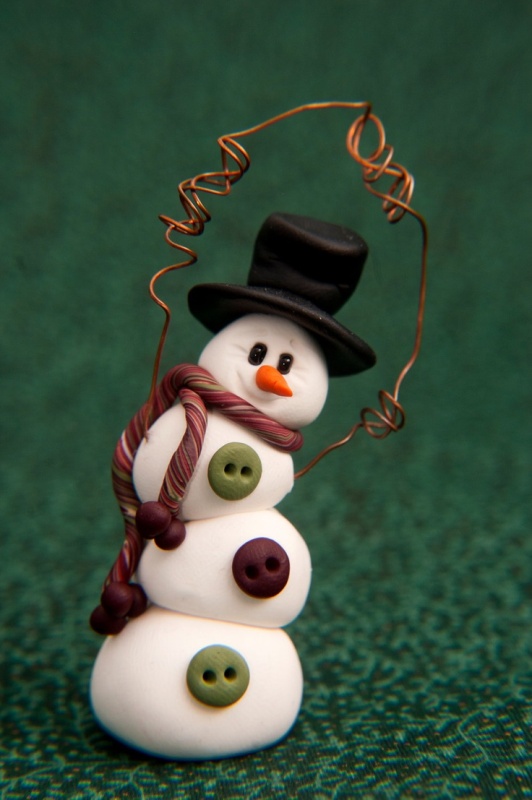 clay-snowman-christmas-tree-ornaments