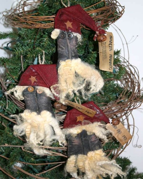 25 Beautiful Primitive Christmas Ornaments Ideas MagMent