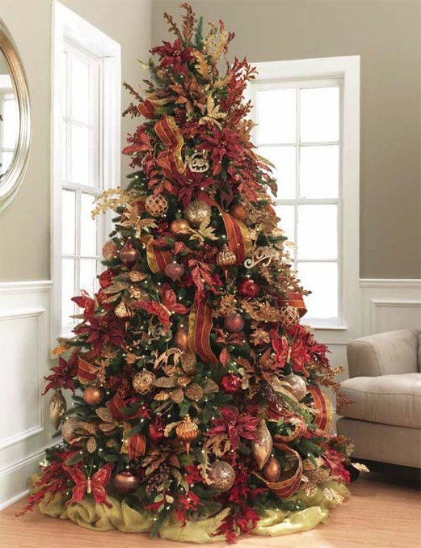 country-christmas-tree-decorating-ideas