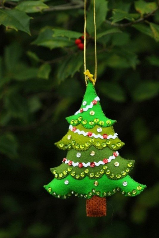 felt-christmas-ornament-tree-ideas