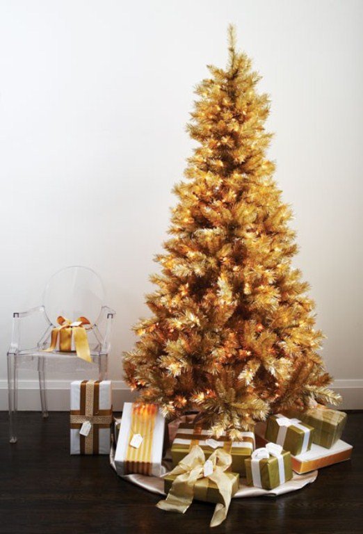 gold-christmas-tree-ideas