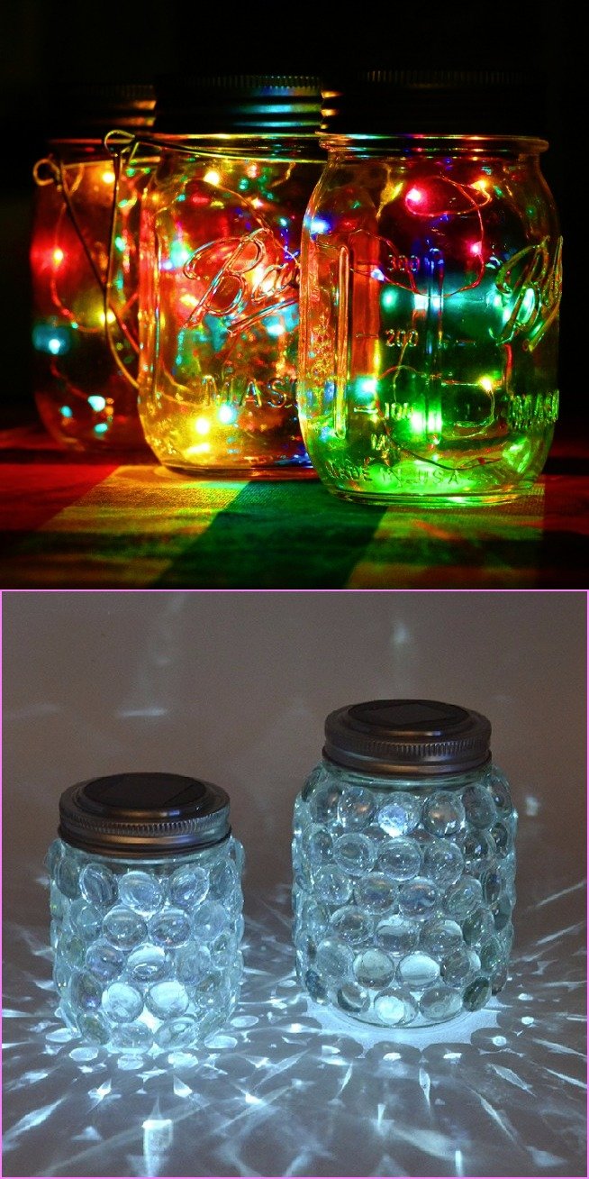 30 Christmas Lights Decoration With Mason Jars - MagMent