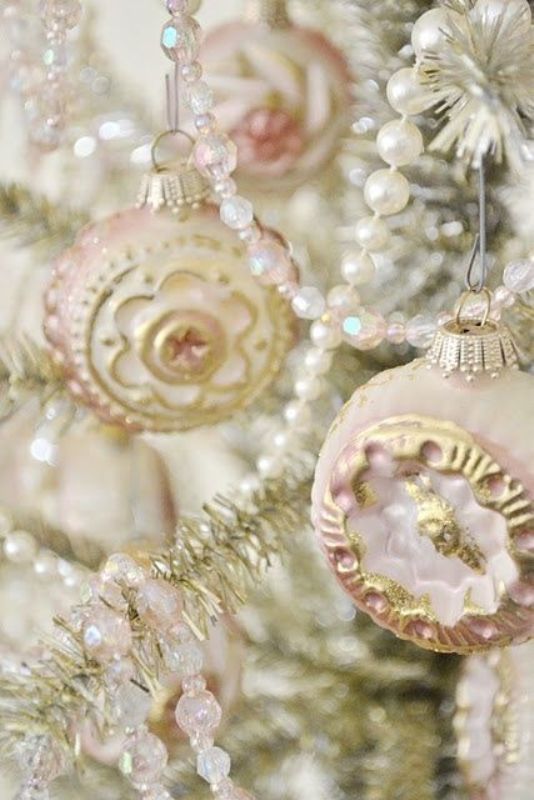 pink-and-white-christmas-ornaments
