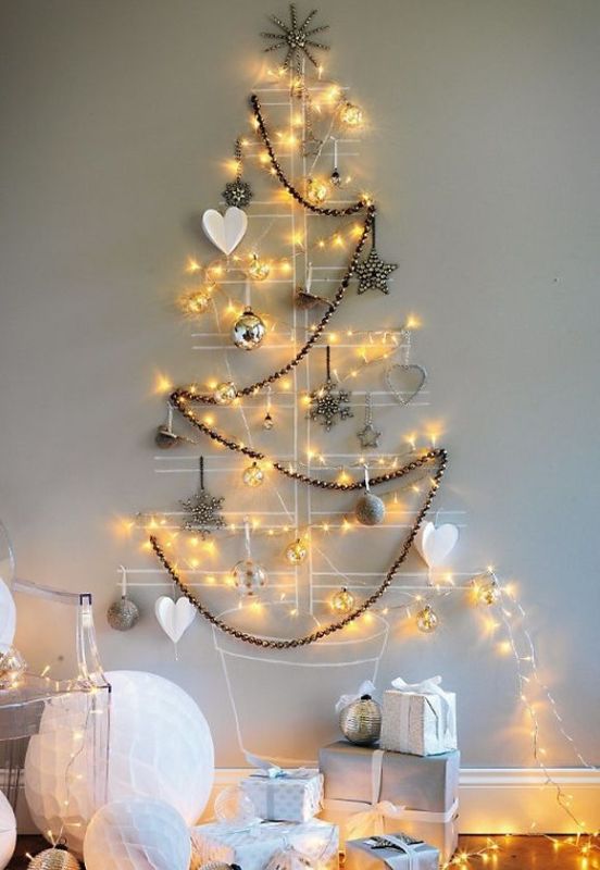 wall-christmas-trees-with-lights