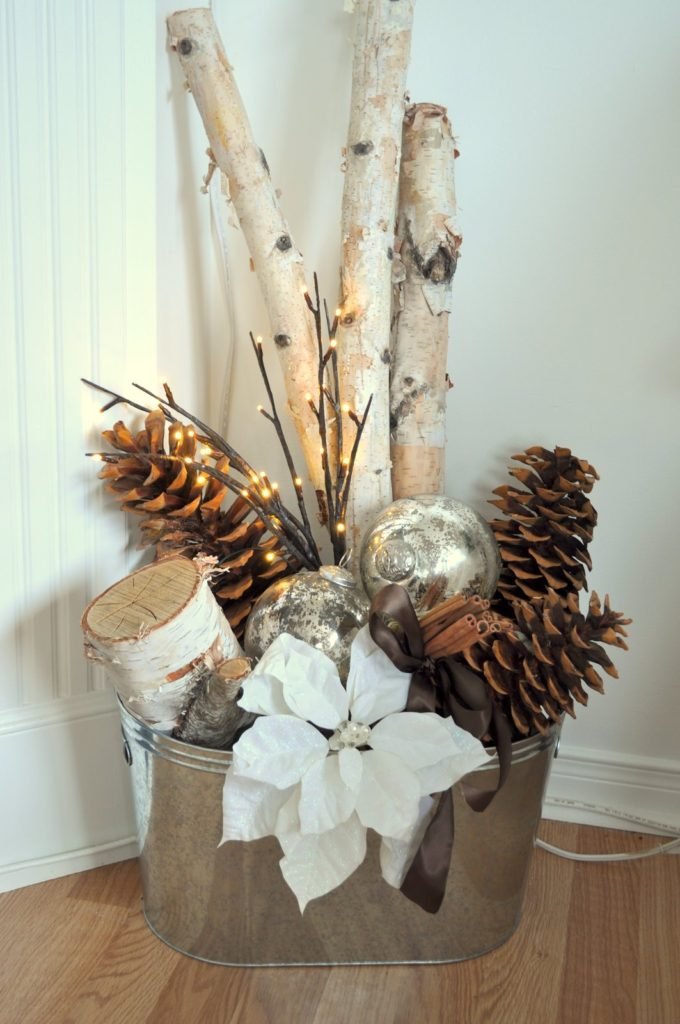 30 Cheerful and Cute Rustic Christmas Crafts Ideas - MagMent