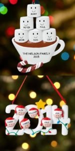 27 Spectacularly Easy Personalized Christmas Ornaments Ideas - MagMent