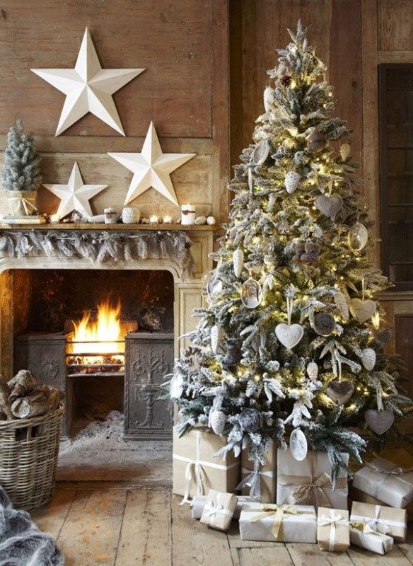 30 Stunning New Ways to Decorate Country Christmas Tree - MagMent